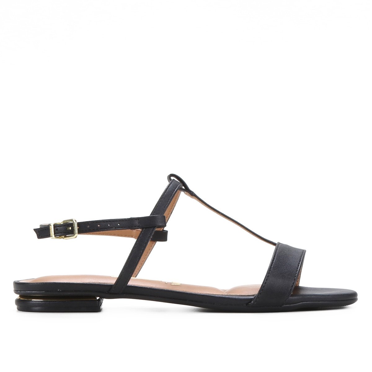 Rasteira Vizzano Lisa Feminina - Preto | Zattini