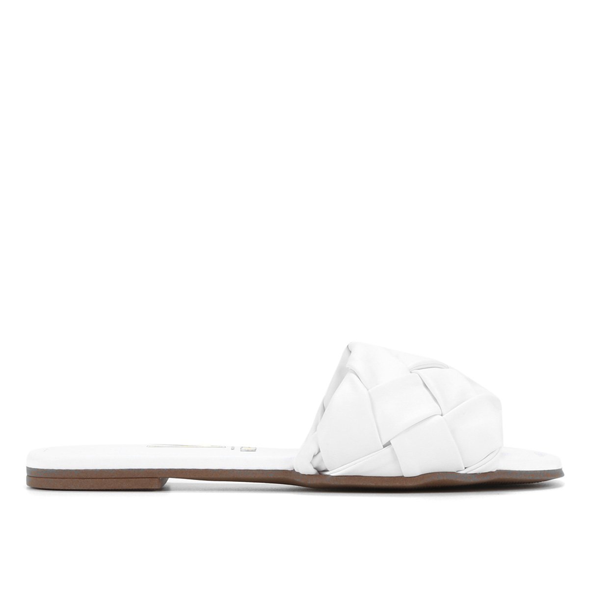 Rasteira Vizzano Lisa Feminina - Branco Menor preço em Rasteira Vizzano Lisa Feminina - Branco