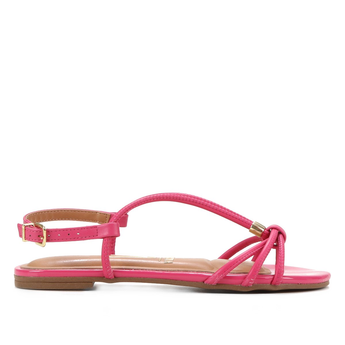 Rasteira Vizzano Multi Tiras - Pink Menor preço em Rasteira Vizzano Multi Tiras - Pink