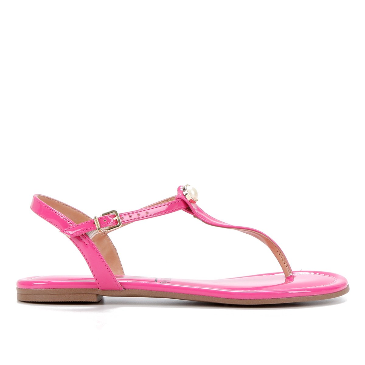 Rasteira Vizzano Tira Fina Verniz - Pink Menor preço em Rasteira Vizzano Tira Fina Verniz - Pink