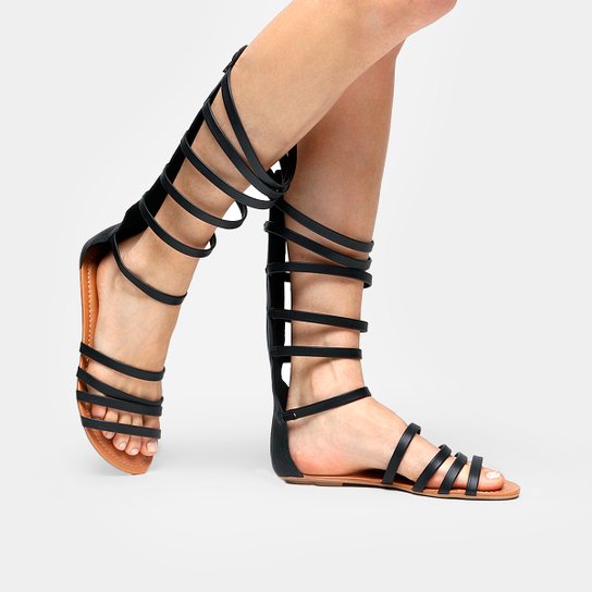 Rasteira Walkabout Gladiadora - Preto