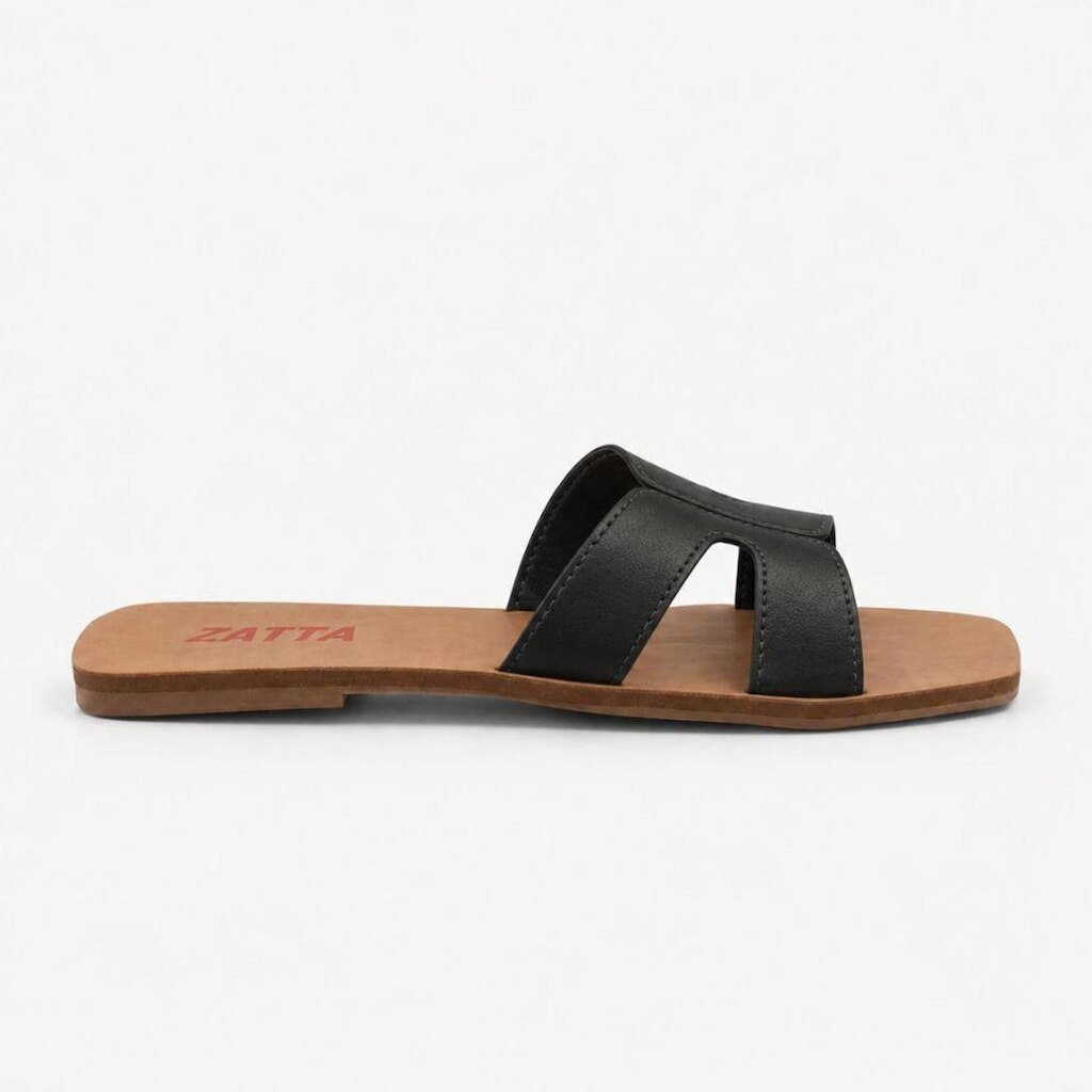 Rasteira Zatta H Camile Preta Preto 39