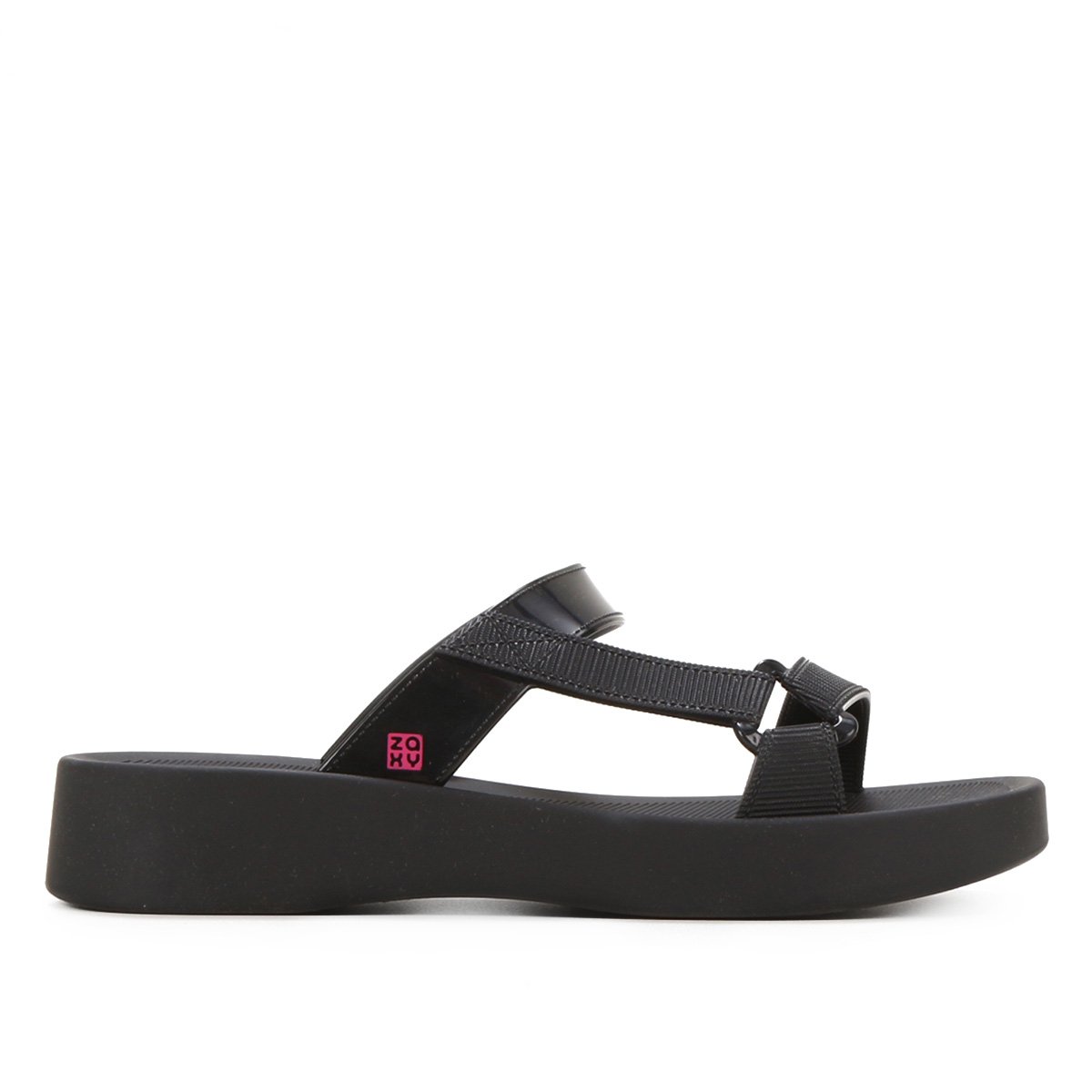 Rasteira Zaxy Esportiva Feminina - Preto Menor preço em Rasteira Zaxy Esportiva Feminina - Preto