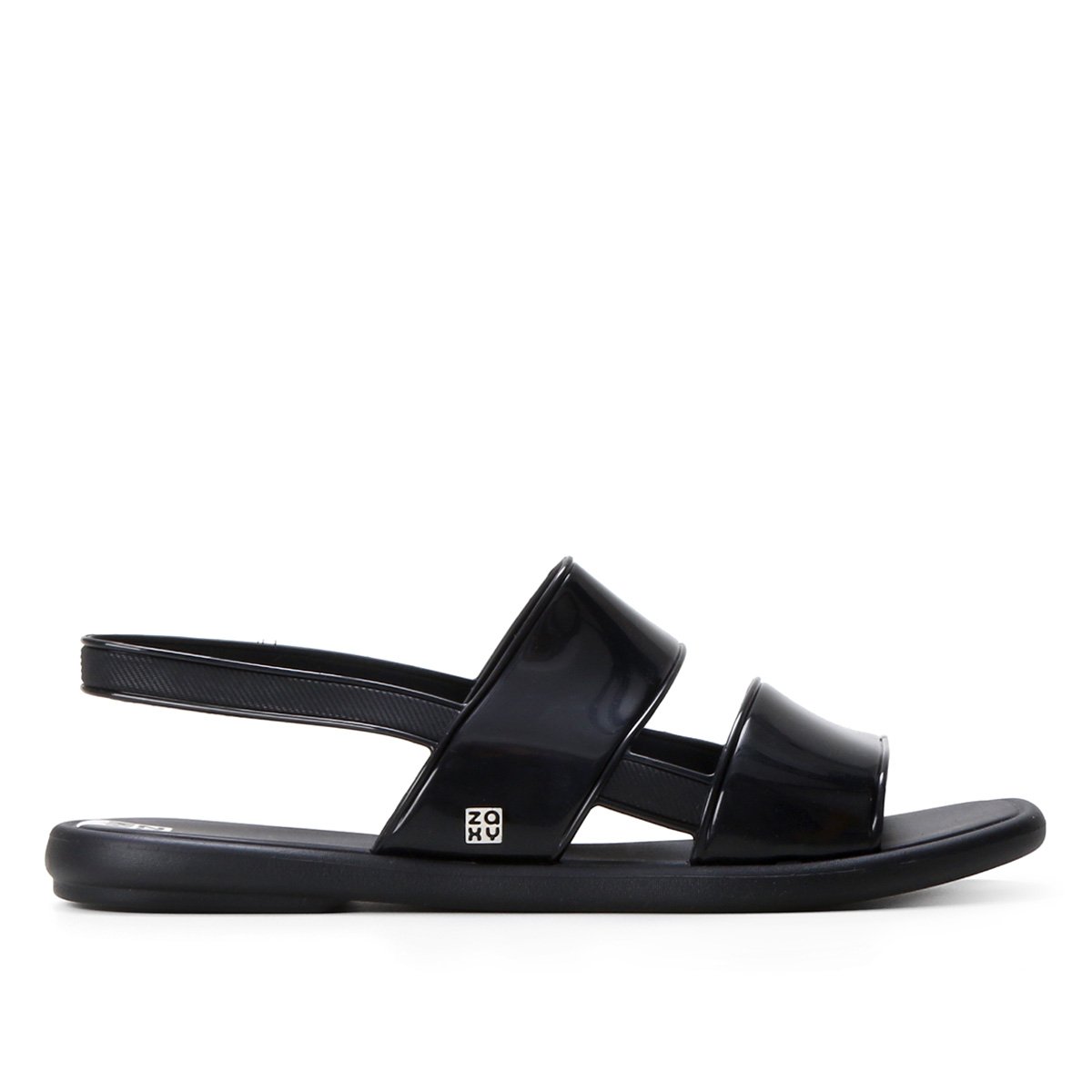 Rasteira Zaxy Papete Lisa Feminina - Preto Menor preço em Rasteira Zaxy Papete Lisa Feminina - Preto