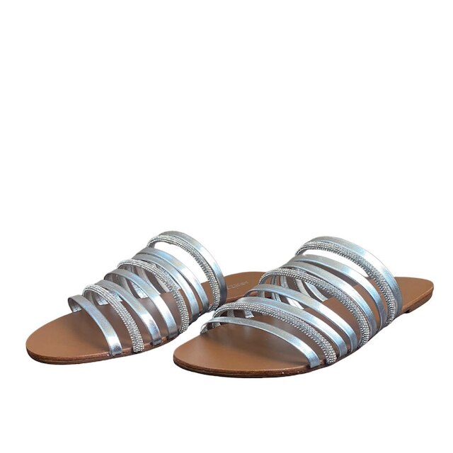 Rasteirinha Arezzo Strass Multirias