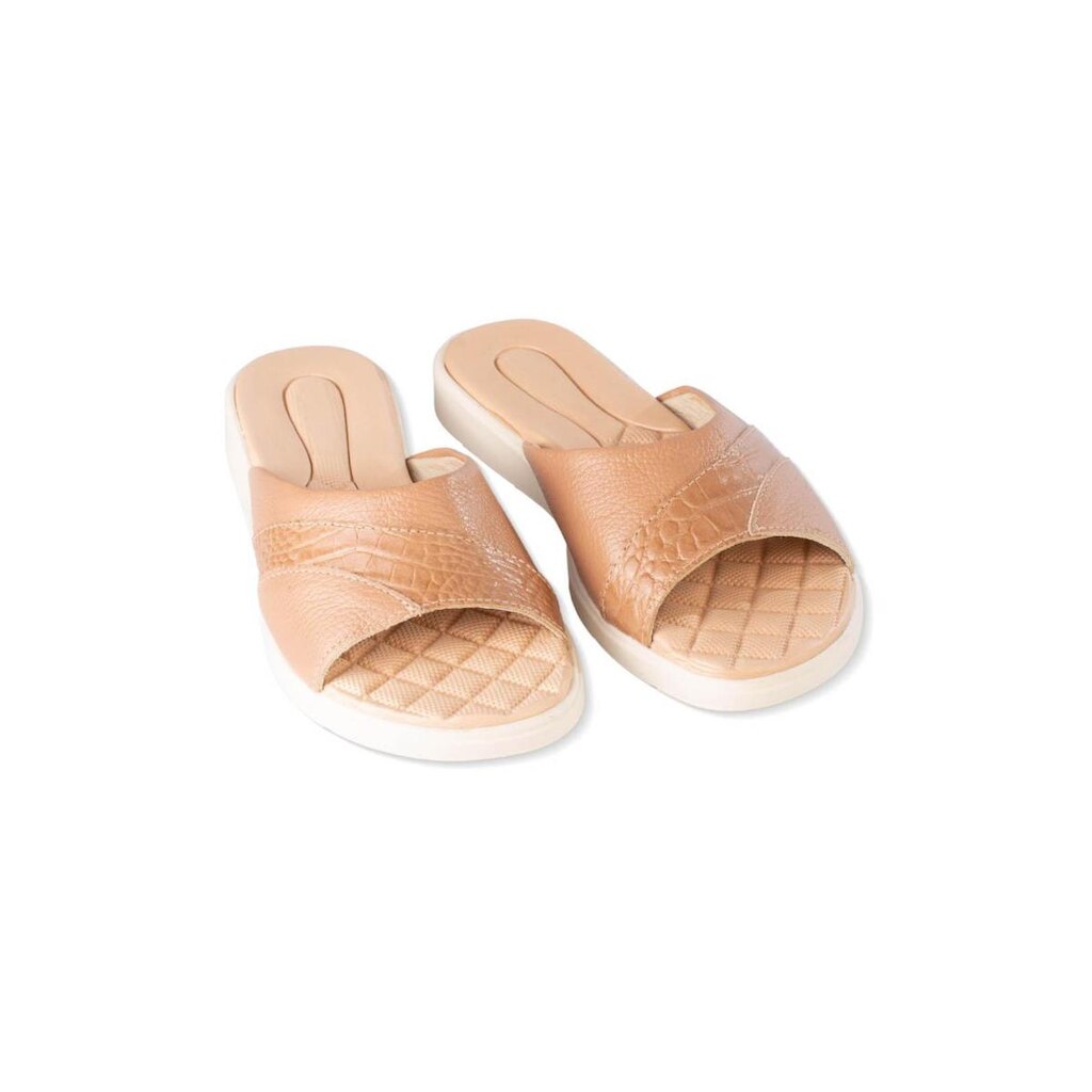 Rasteirinha casual conforto em couro Selene