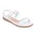 Rasteirinha Fashion Infantil Tiras Duplas De Strass - Prata