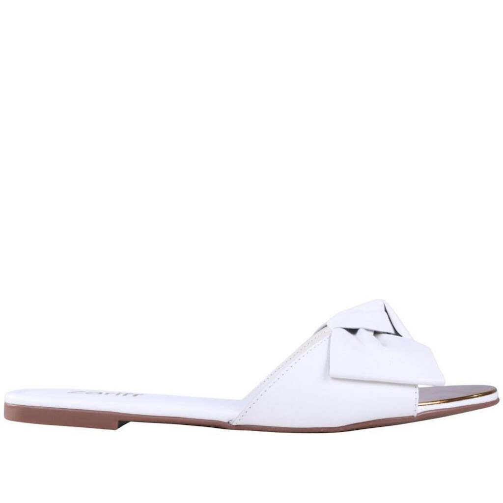 Rasteirinha Feminina com Laço Zariff 361-9968 Branco