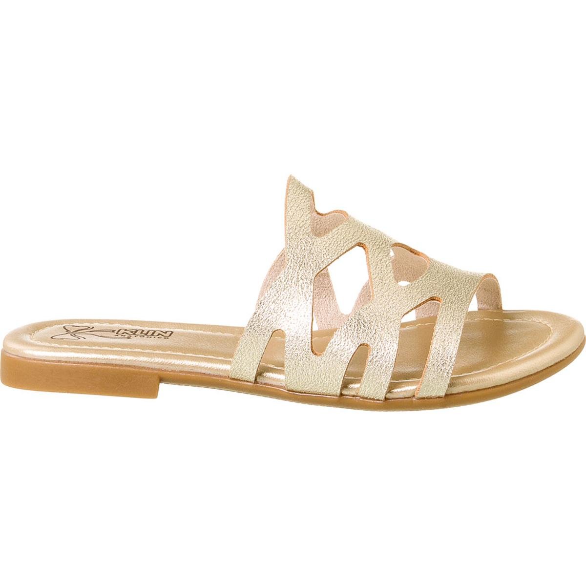 Rasteirinha Infantil Klin Suami Kids - Dourado | Zattini