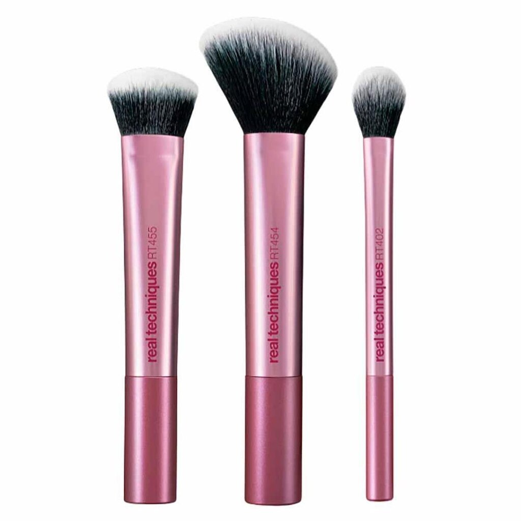 Real Techniques Peak Cheek Brush Kit com 3 Pincéis Kit