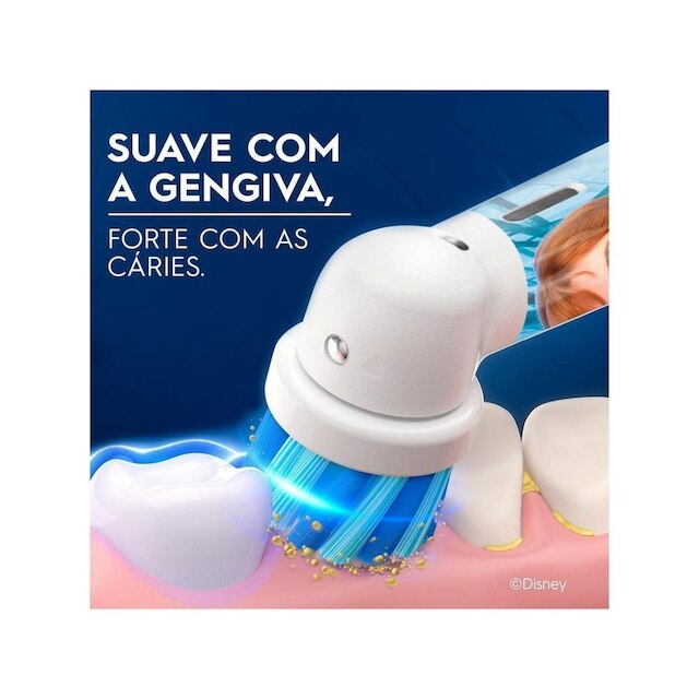 Refil para Escova de Dentes Elétrica Infantil Disney Frozen Oral-B Pro Kids 3+ 2 Unidades