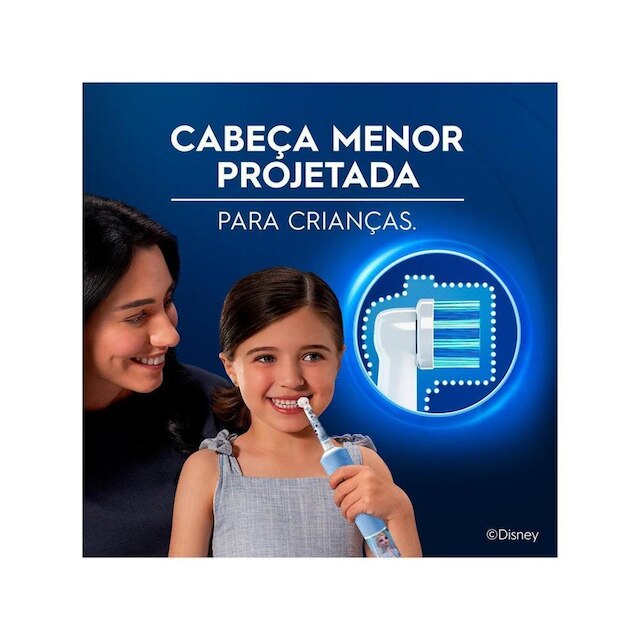 Refil para Escova de Dentes Elétrica Infantil Disney Frozen Oral-B Pro Kids 3+ 2 Unidades