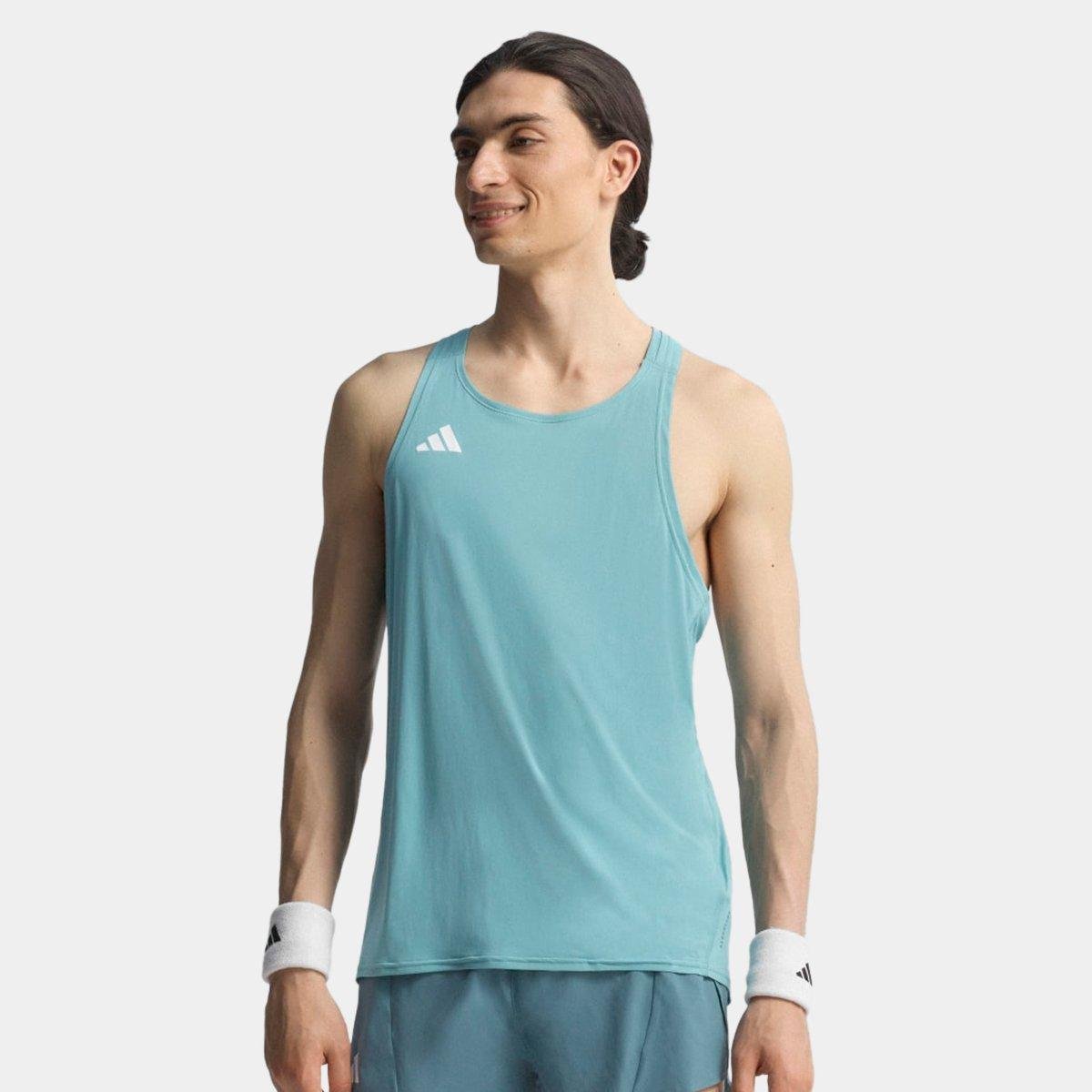 Regata Adidas Adizero Singlet Essentials Masculina Menor preço em Regata Adidas Adizero Singlet Essentials Masculina