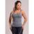 Regata Alça Fina Fitness Blusa Feminino Liso Slim Camiseta Academia Verão Segunda Pele Mvb Modas - Cinza
