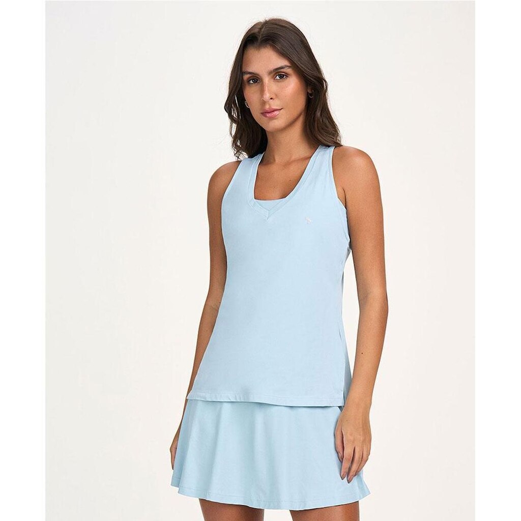Regata Alto Giro Eterna Gola V Azul Pastel