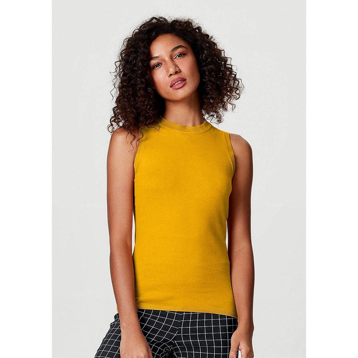 Regata Básica Em Tricô - K0VA1BSI1 Feminina - Amarelo Menor preço em Regata Básica Em Tricô - K0VA1BSI1 Feminina - Amarelo