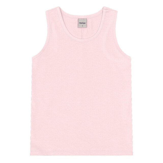 Regata Básica Infantil Feminina Rovitex Kids Rosa