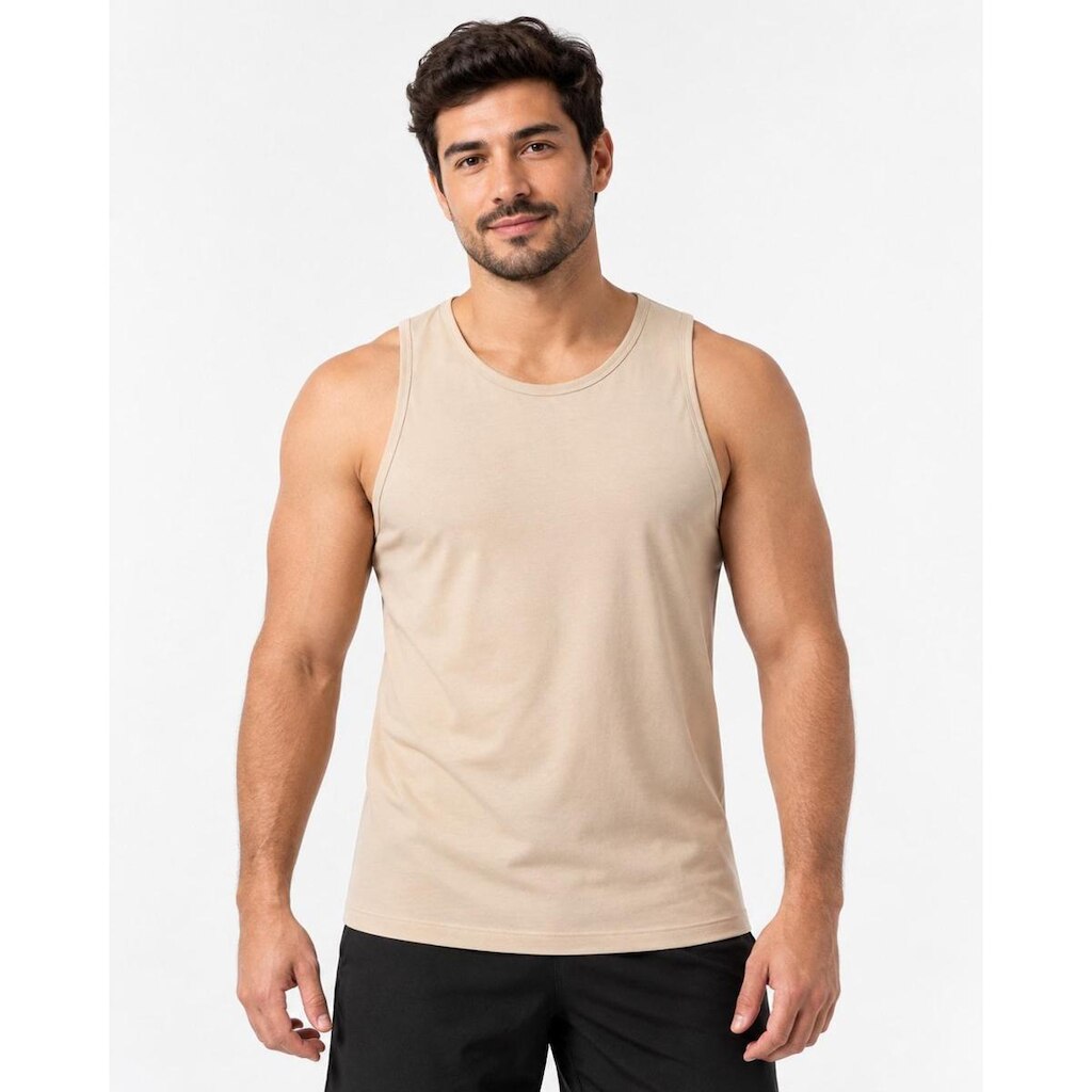 Regata Básica Masculina Lisa Slim Fitness Academia