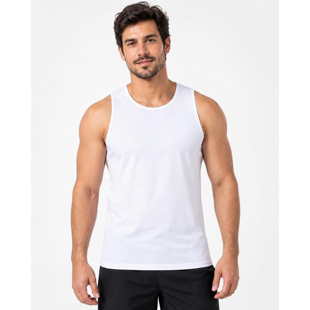 Regata Básica Masculina Lisa Slim Fitness Academia