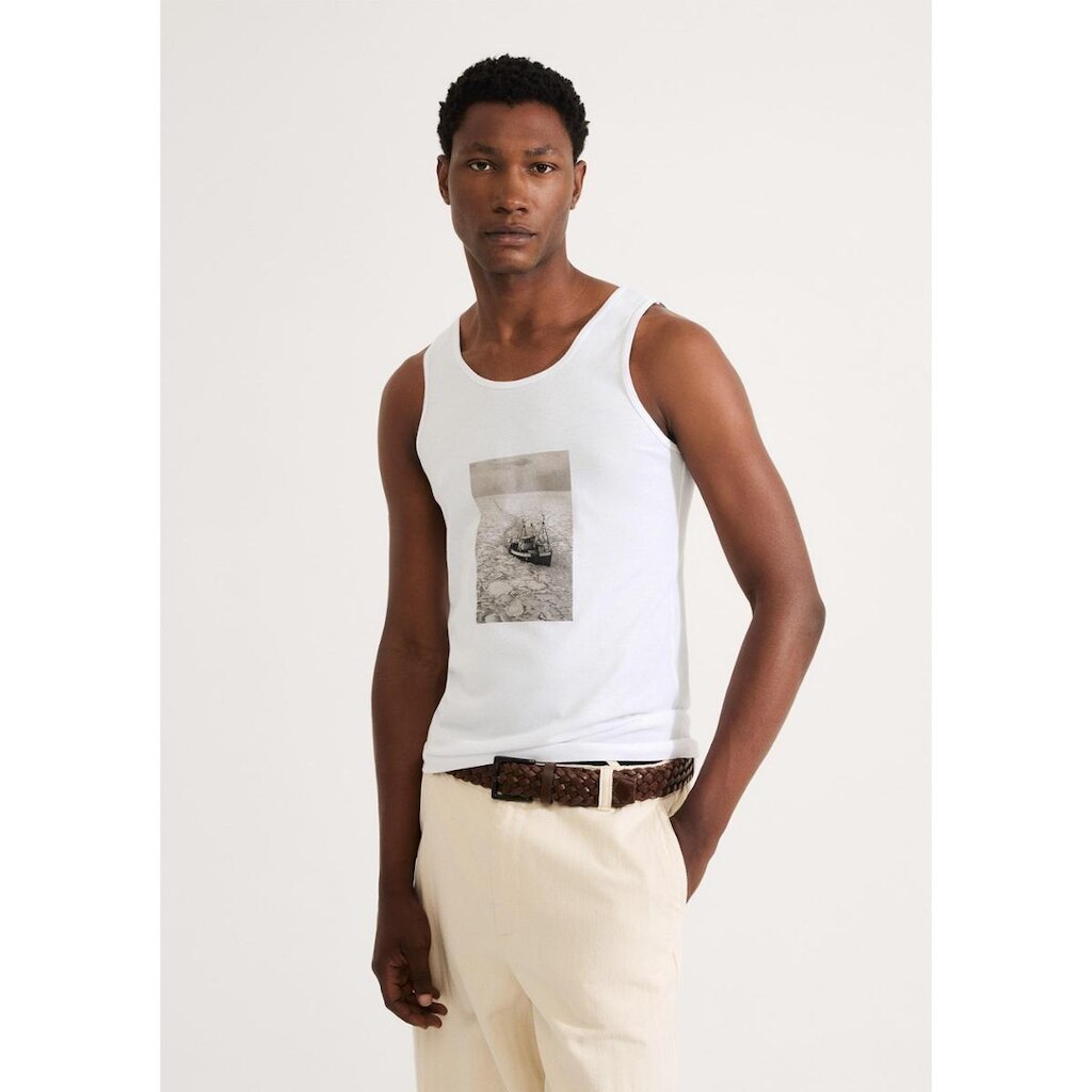 Regata Básica Masculina Slim Em Malha