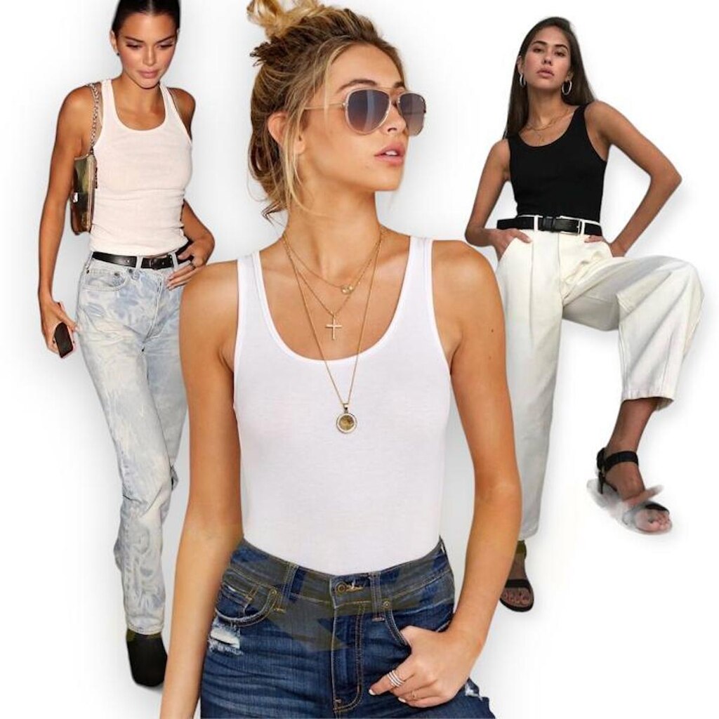 Regata Camiseta Baby look Casual Fitness FEMININA ALGODÃO 242