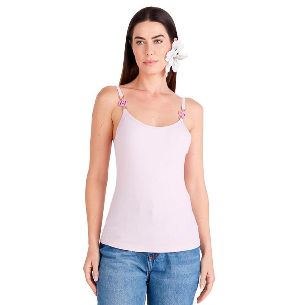 Regata Canelada Lança Perfume De Alça Feminino