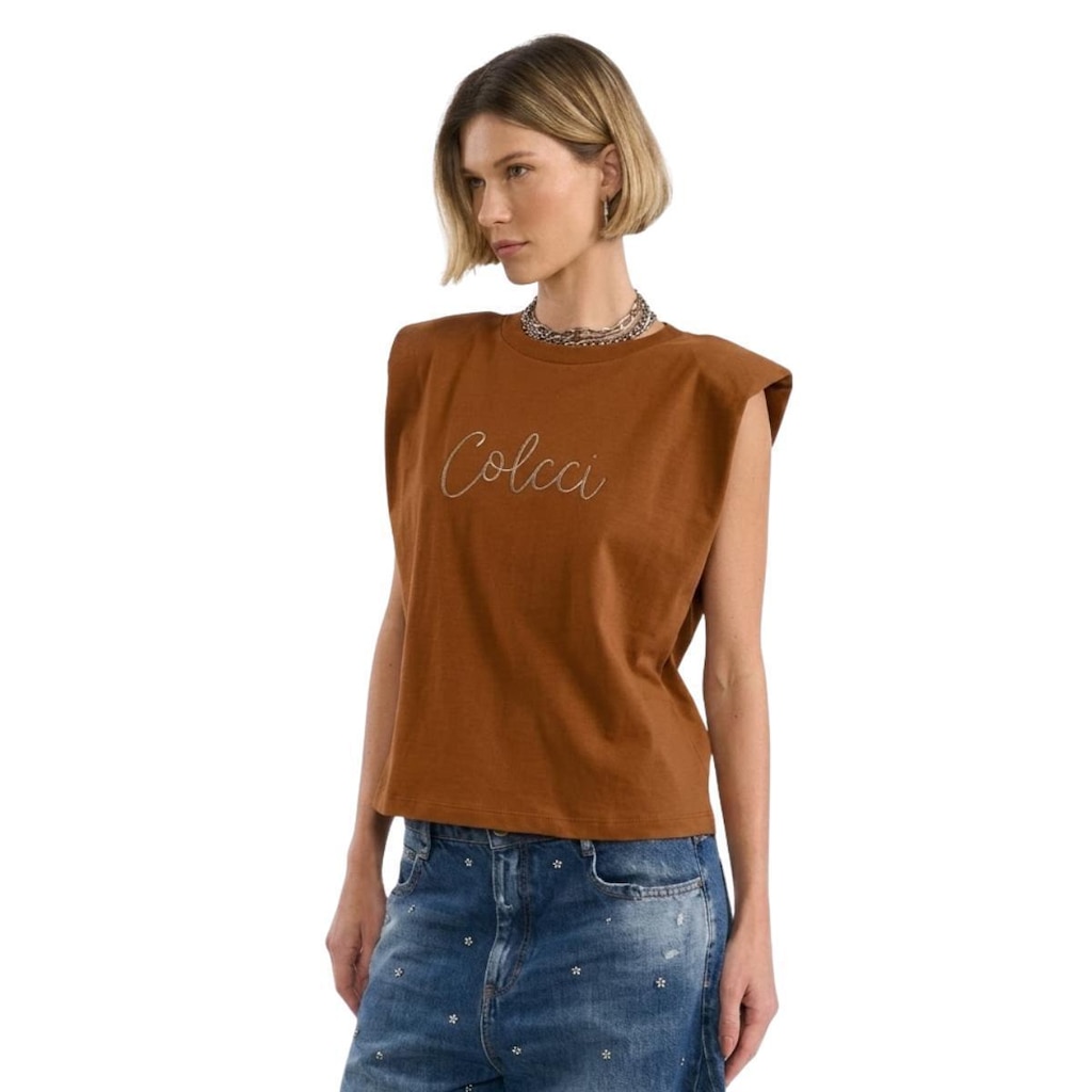 Regata Colcci Muscle Tee com Ombreiras