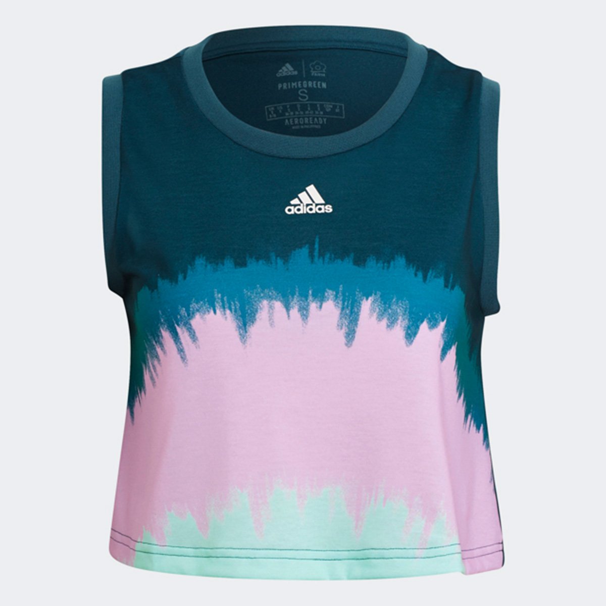 Regata Cropped Adidas Farm Rio Tie Die Feminina - Azul Petróleo+Verde é ruim? Regata Cropped Adidas Farm Rio Tie Die Feminina - Azul Petróleo+Verde é boa?