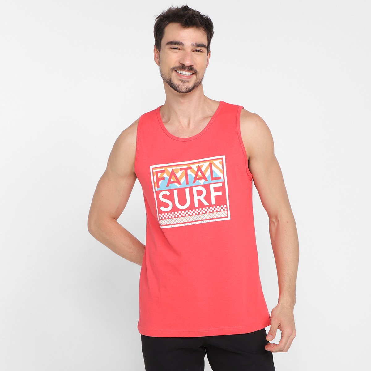 Regata Fatal Estampada Masculina - Coral é boa?