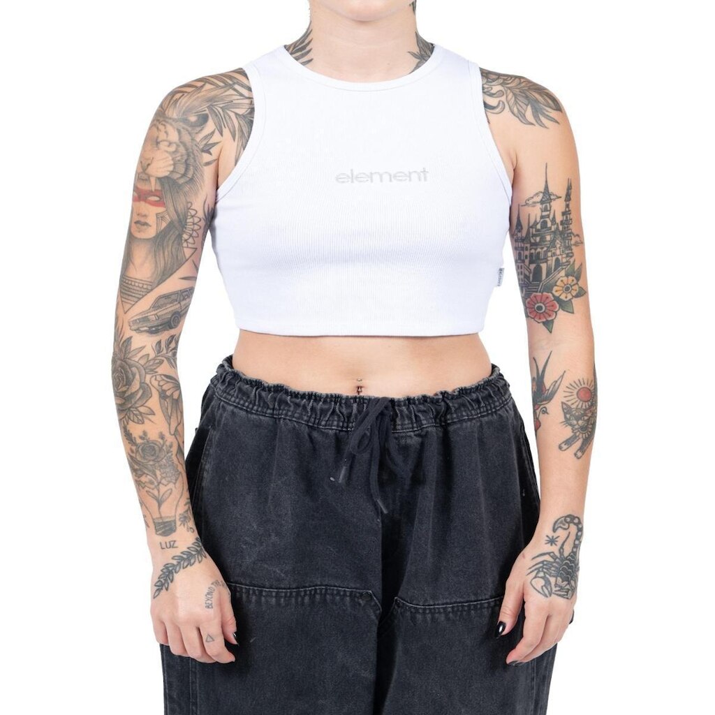 Regata Fem Element J481A0030 Emb Classic Logo - Branco