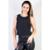 Regata feminina detalhe em PU sintético 70403 - Preto