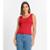 Regata Feminina Em Ribana Rovitex Vermelho - Vermelho