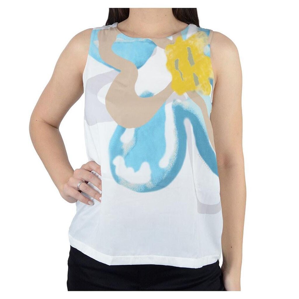 Regata Feminina Gatos e Atos Viscose Off White - G2470
