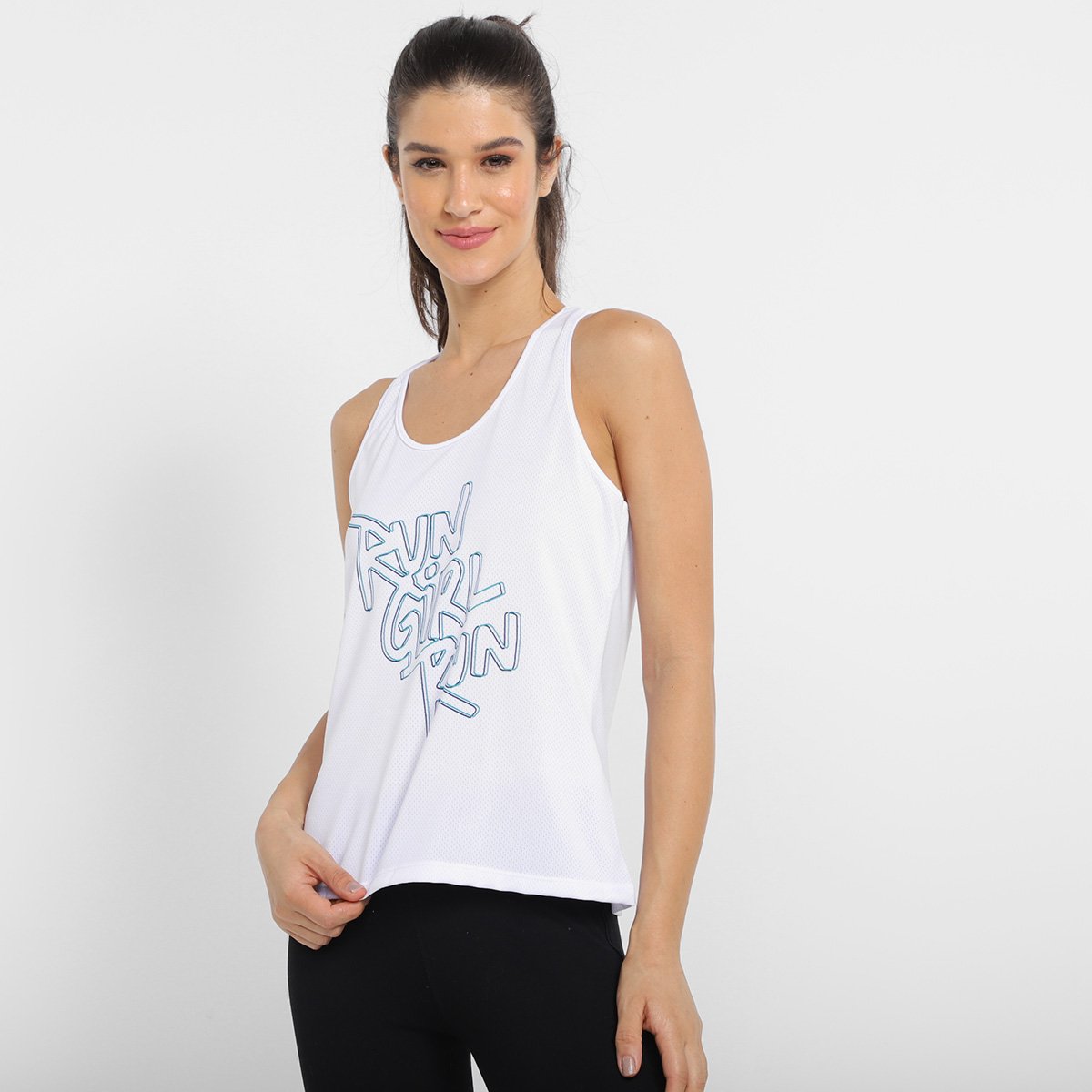 Regata Gonew Think Feminina - Branco Menor preço em Regata Gonew Think Feminina - Branco