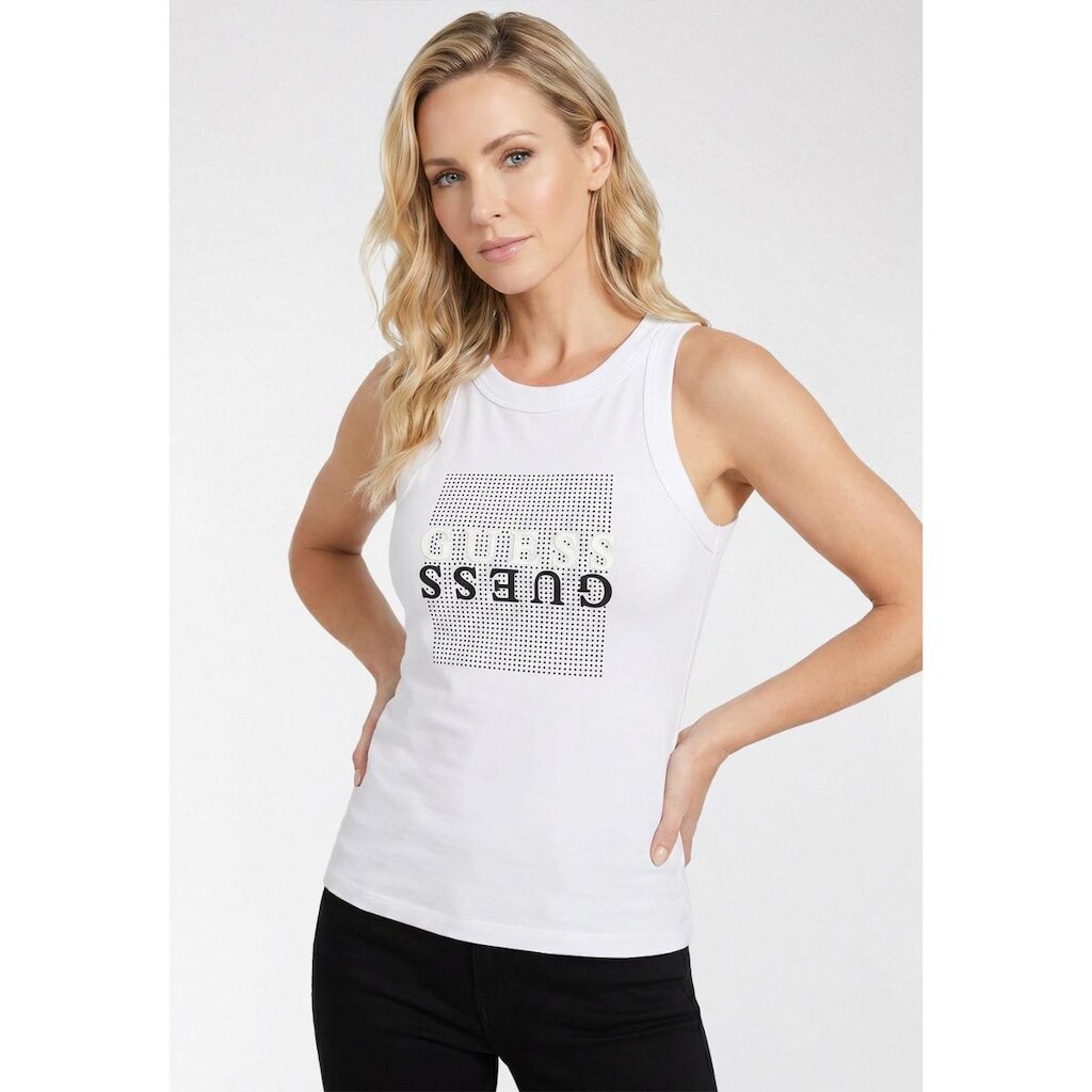 Regata Guess Silk Hotfix Branco