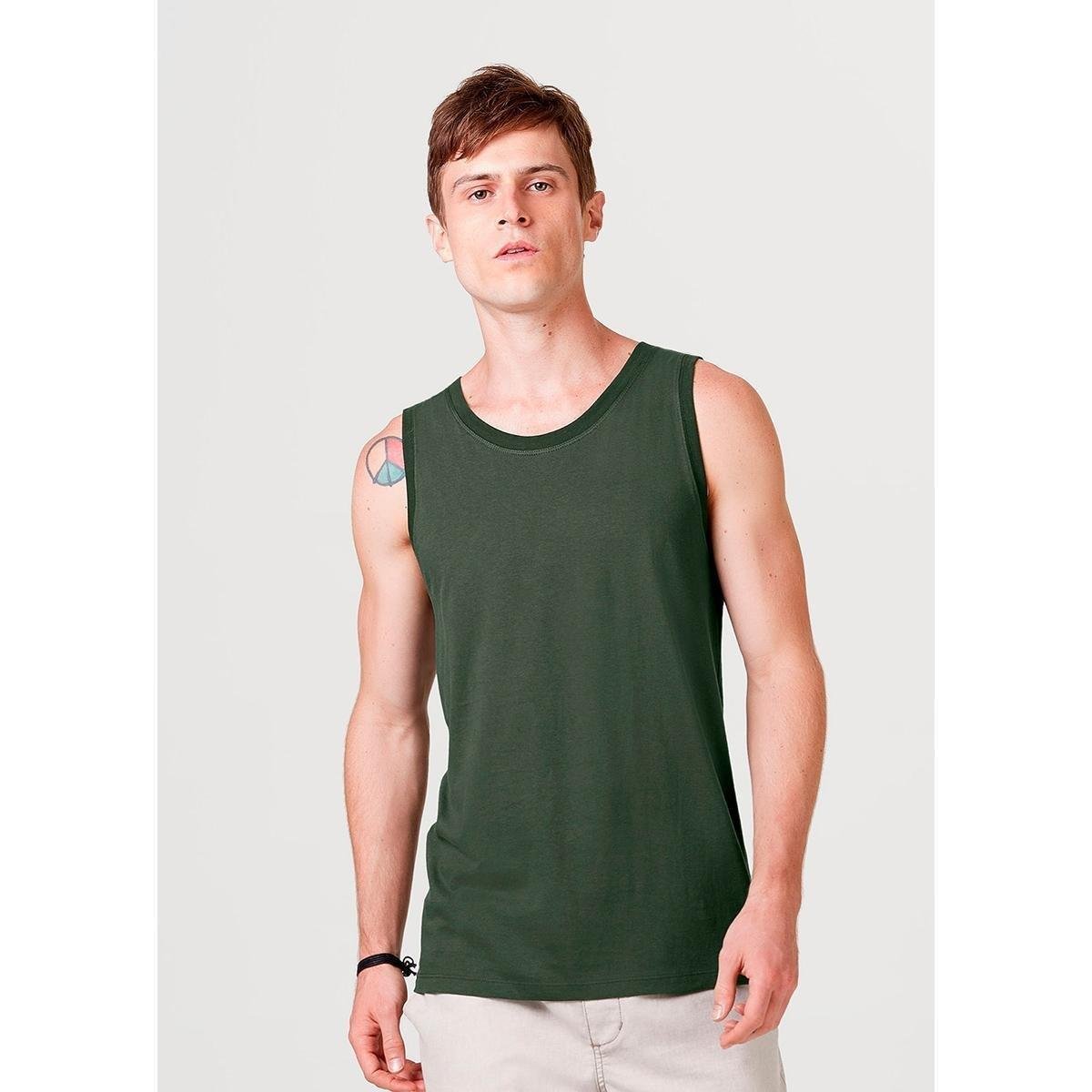 Regata Hering Básica Em Malha Masculina Menor preço em Regata Hering Básica Em Malha Masculina