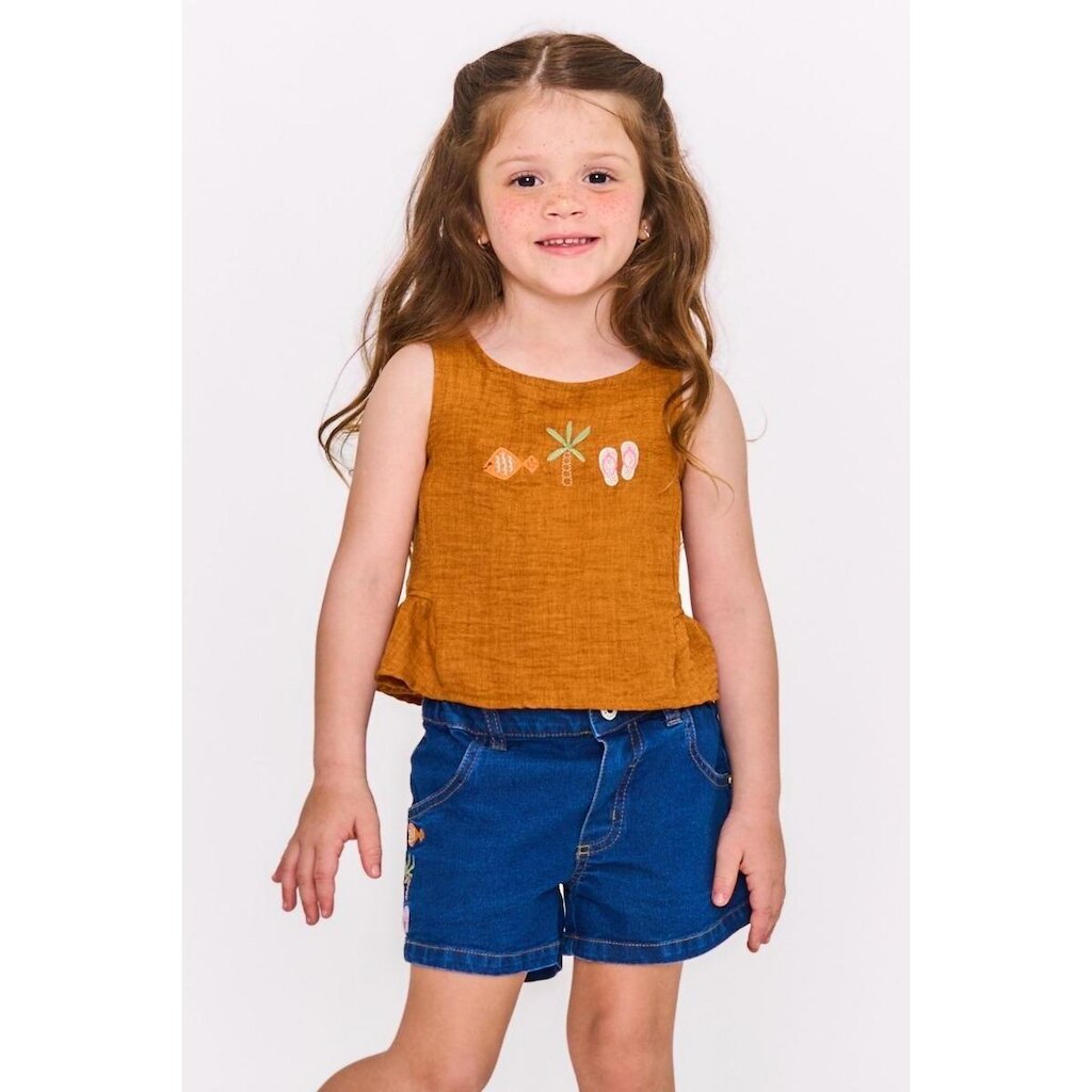 Regata Infantil Menina Geopraia Detalhe Delicado
