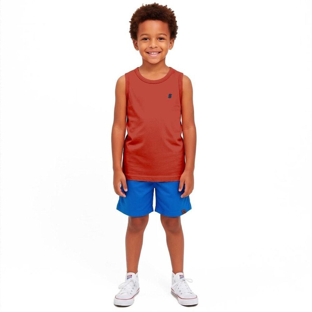 Regata Infantil Menino Basiquinho Fun Alphabeto