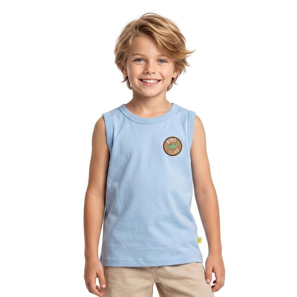 Regata Infantil Menino Dino Club Glacial Alphabeto