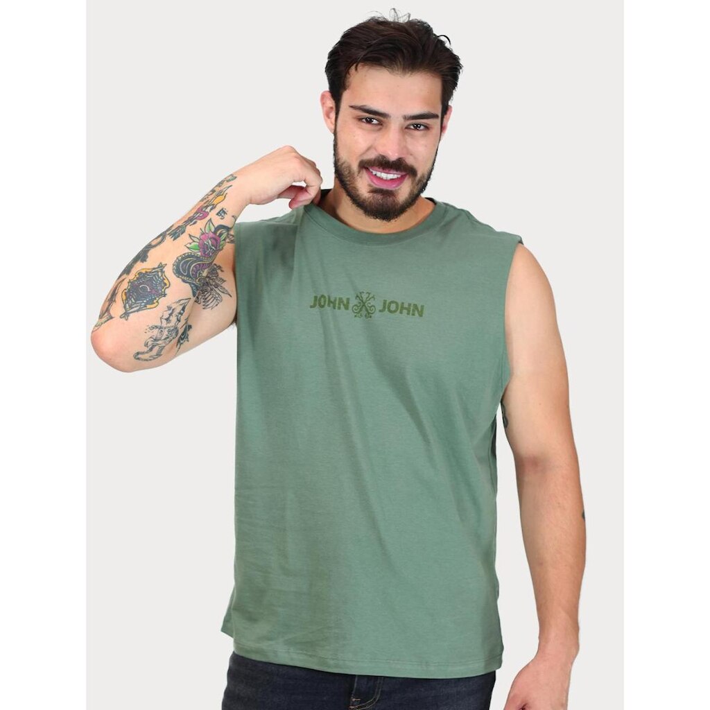 Regata John John Masculina Relaxed Fit Flat Verde Médio 12.01.2628 25