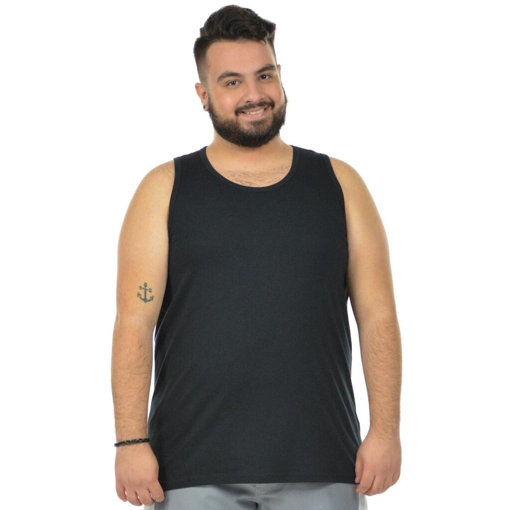 Regata lisa tradicional plus size fenomenal Pink 50