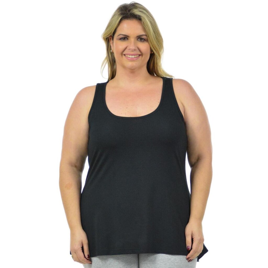 Regata longa londres plus size fenomenal(sem elasticidade) Branco 50