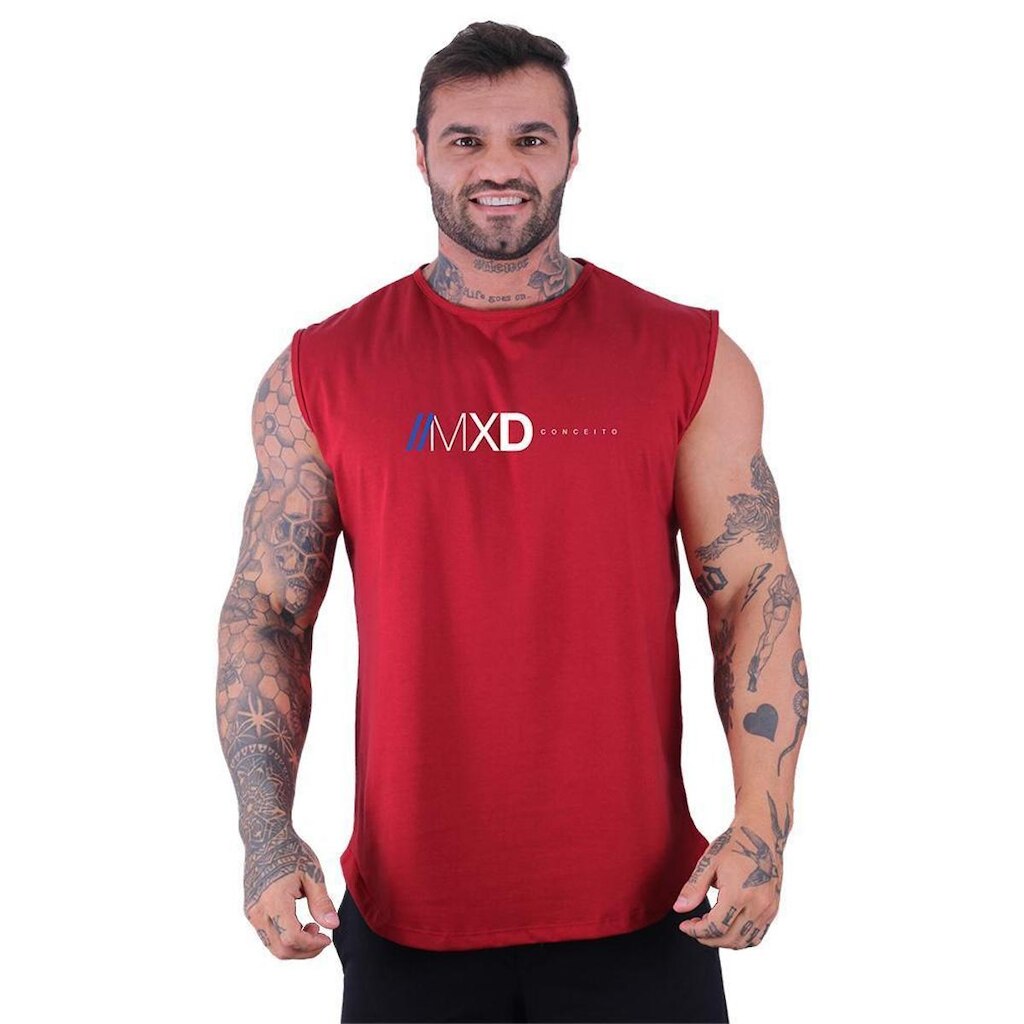 Regata Machão Longline MXD Conceito Estampada Fitness