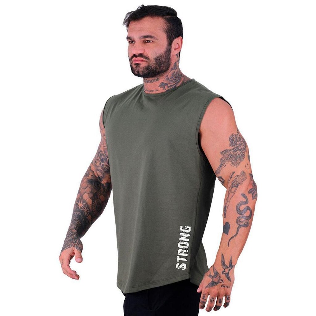 Regata Machão Longline MXD Conceito Estampada Fitness