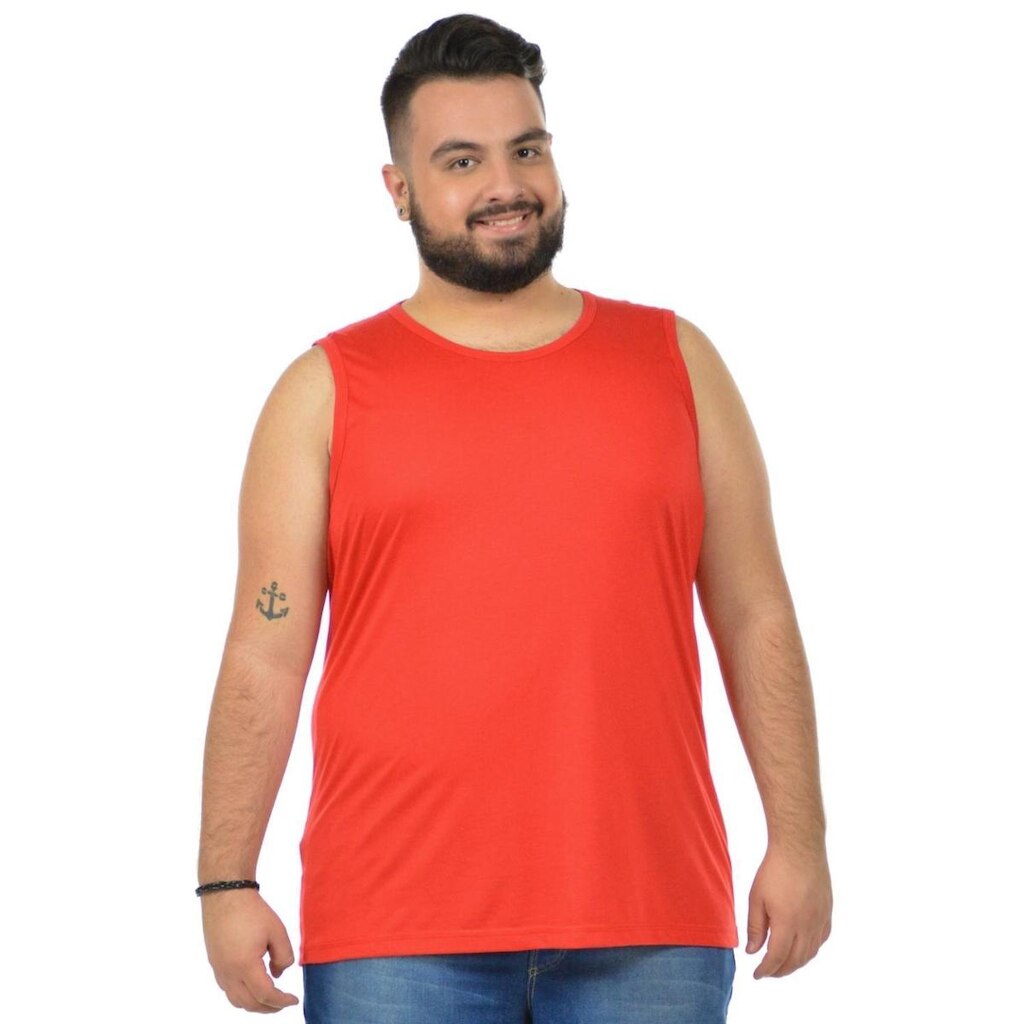 Regata machão malha fria plus size fenomenal(sem elasticidade) Azul royal 50