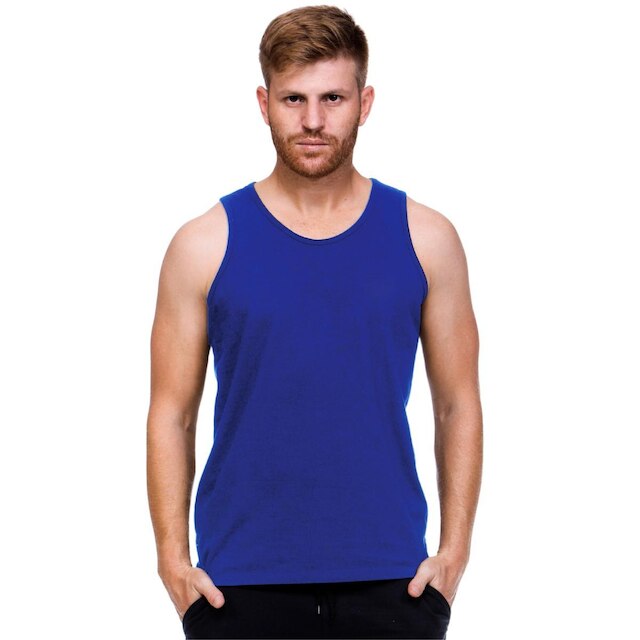 Regata Masculina Algodão Lisa