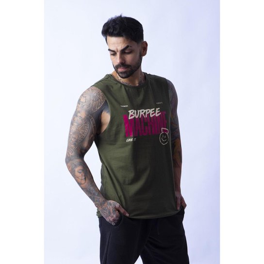 Regata masculina BURPEE MACHINE Teebox - Verde | Zattini
