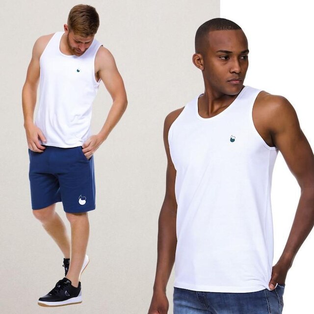 Regata Masculina Casual Básica Algodão Lynn