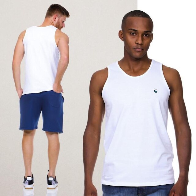Regata Masculina Casual Básica Algodão Lynn