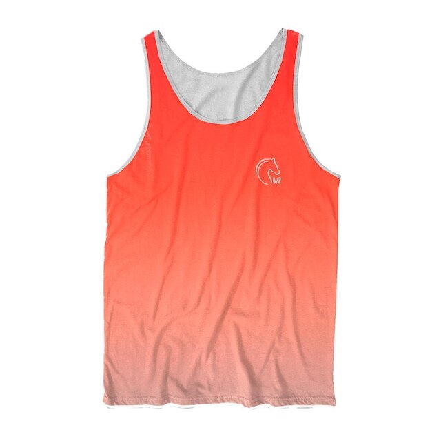 Regata Masculina Estampado Full Degradê Casual Sem Manga W2